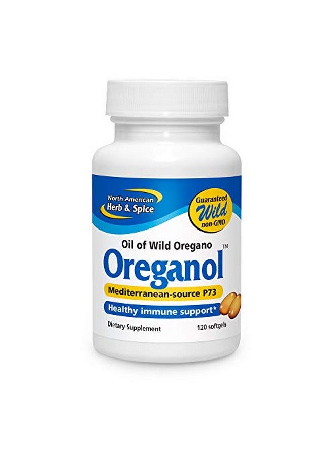 North American Herb & Spice Oreganol P73 120 Softgels Immune System Support Unprocessed Vegan Friendly Wild Oregano Mediterranean Source Nongmo 120 Servings - Image 1