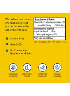 North American Herb & Spice Oreganol P73 120 Softgels Immune System Support Unprocessed Vegan Friendly Wild Oregano Mediterranean Source Nongmo 120 Servings  - Image 5