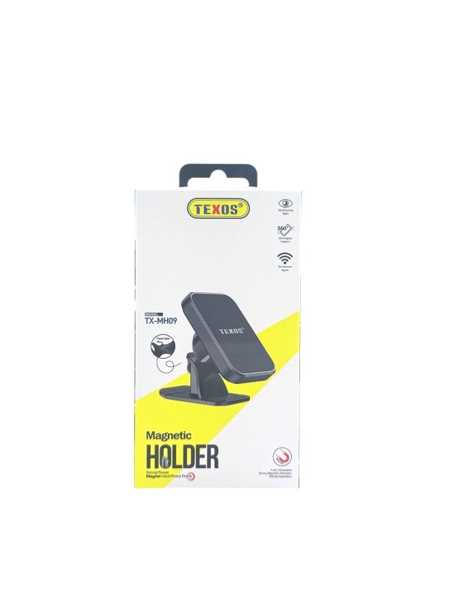 Texos TX-MH09 Magnetic Car Phone Holder With 360-Degree Rotation