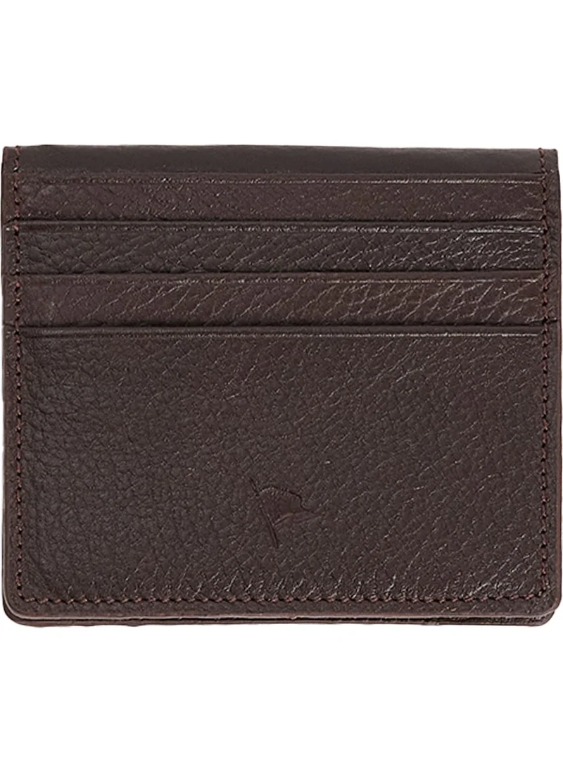 Tudors Men's Leather Brown Wallet