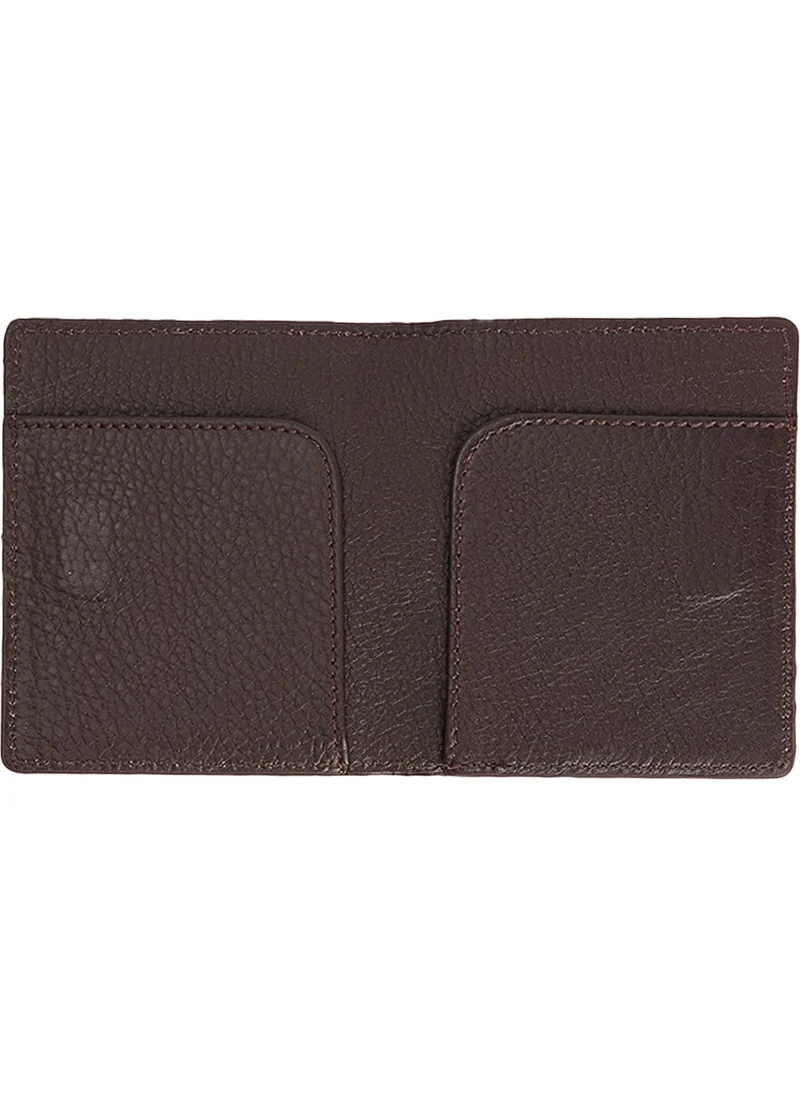 Tudors Men's Leather Brown Wallet