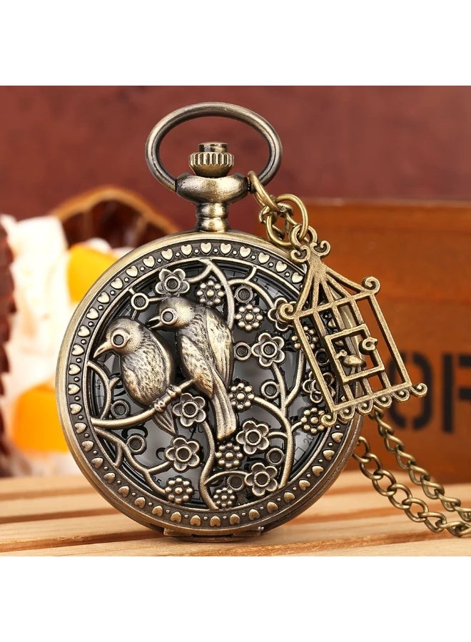 KUYING New Retro Flip Pendant Commemorative Watch 