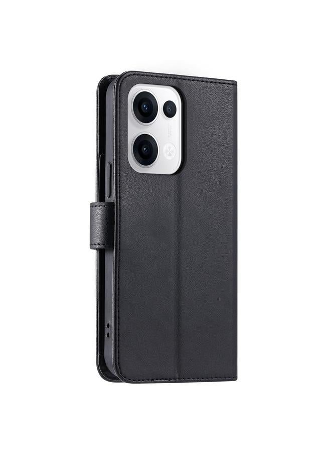 اس-توب جراب لهاتف OPPO Reno13 5G جراب هاتف جلدي مع مشبك حلقي على شكل معين - Image 3