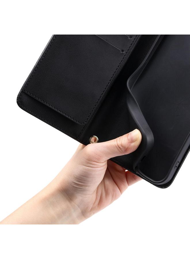 اس-توب جراب لهاتف OPPO Reno13 5G جراب هاتف جلدي مع مشبك حلقي على شكل معين - Image 4