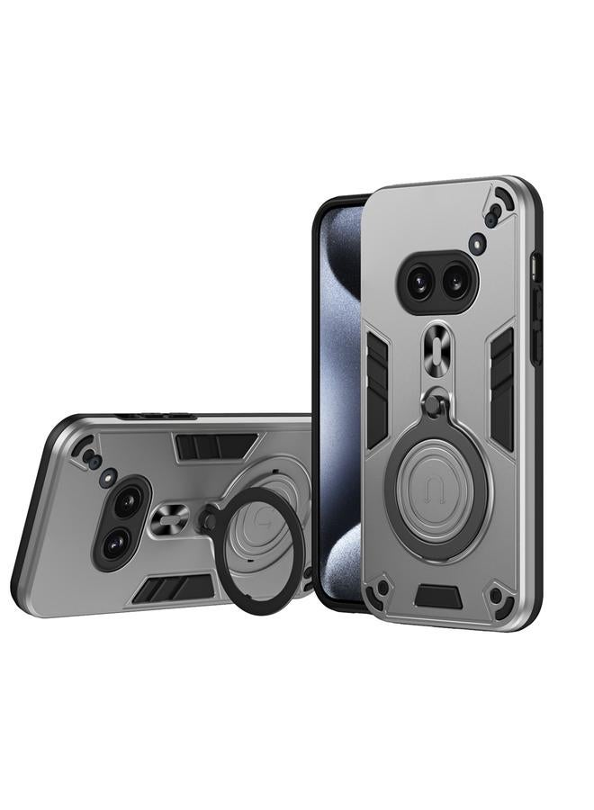 Case For Nothing Phone 2a Metal Ring 360 Degree Rotating Holder PC Hybrid TPU Phone Case