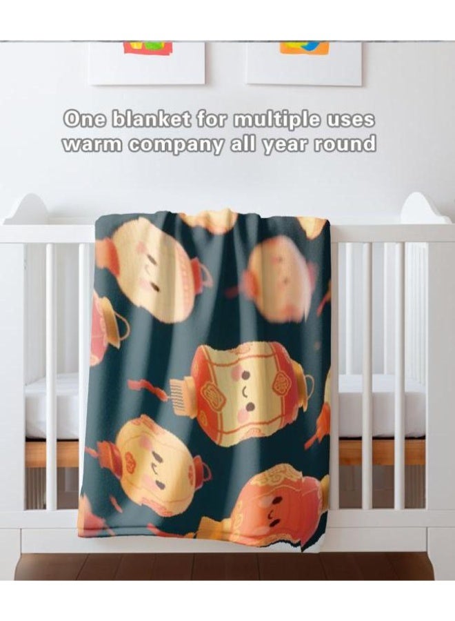 عام بطانية رقيقة من الفانيلا الكرتونية للأطفال والرضع (دافئة ومريحة، ومناسبة للنوم والألعاب) 70 سم * 100 سم - Image 2