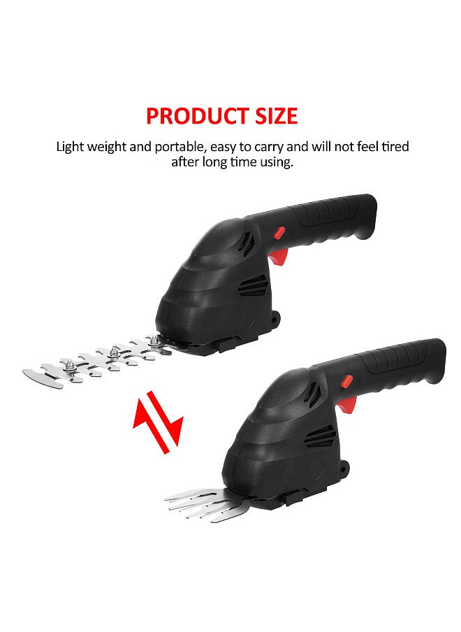 Generic E-5 Lithium Cordless Hedge Trimmer Handheld Dual-Purpose Hedge Trimmer Bush Trimmer Electric Hedge Trimmer for Pruning Built in 2.0Ah Battery and Type-C Charging Cable Grass Trimmer  - Image 5