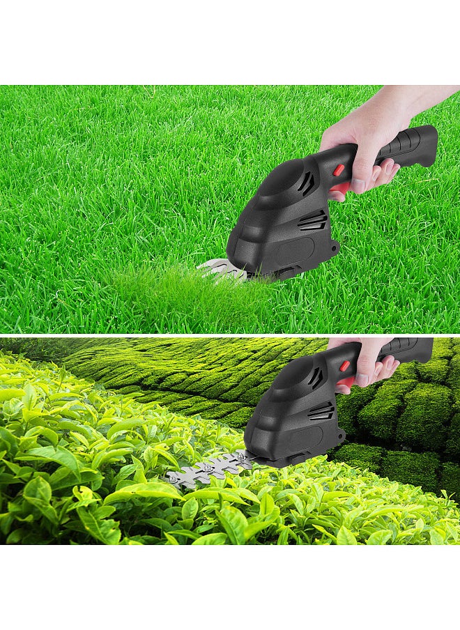 Generic E-5 Lithium Cordless Hedge Trimmer Handheld Dual-Purpose Hedge Trimmer Bush Trimmer Electric Hedge Trimmer for Pruning Built in 2.0Ah Battery and Type-C Charging Cable Grass Trimmer  - Image 2