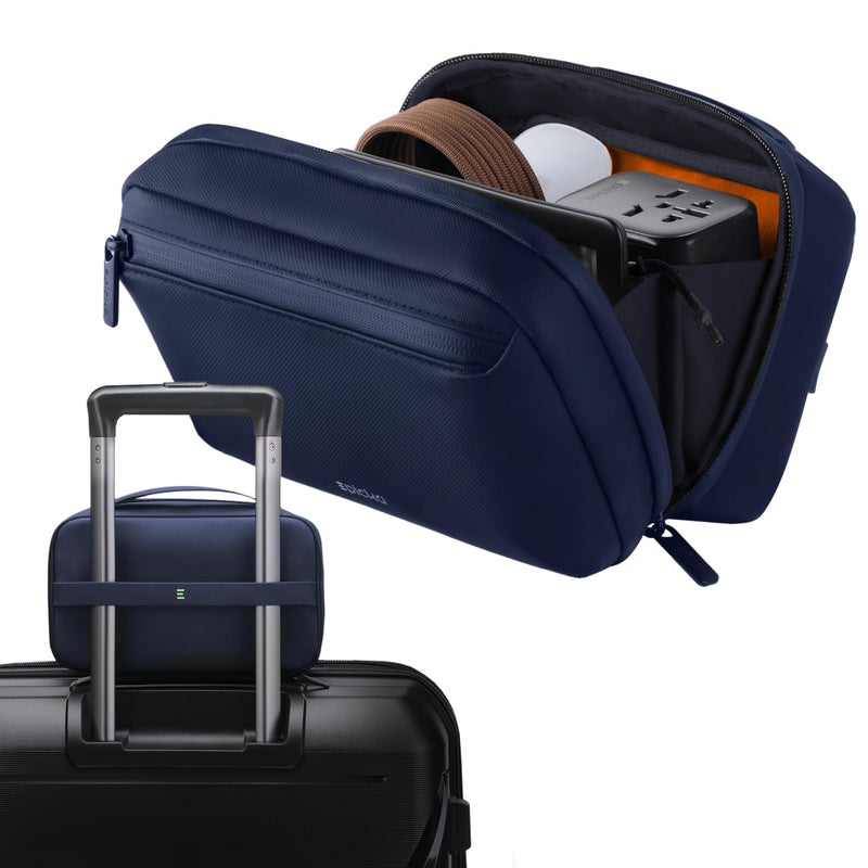 EPICKA Electronics Organizer Travel Case - Cable Organizer Bag for Travel Accessories, Tech Pouch for Cords, Charger, Adapter, Cables, Power Bank, Waterproof Storage Bag with Luggage Strap, Navy - Image 1