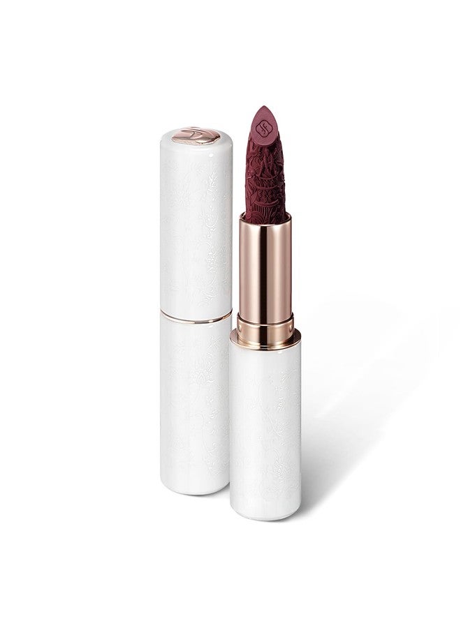 FLORASIS Blooming Rouge Porcelain Lipstick (M524 Shadowed Cranberry) - Image 2