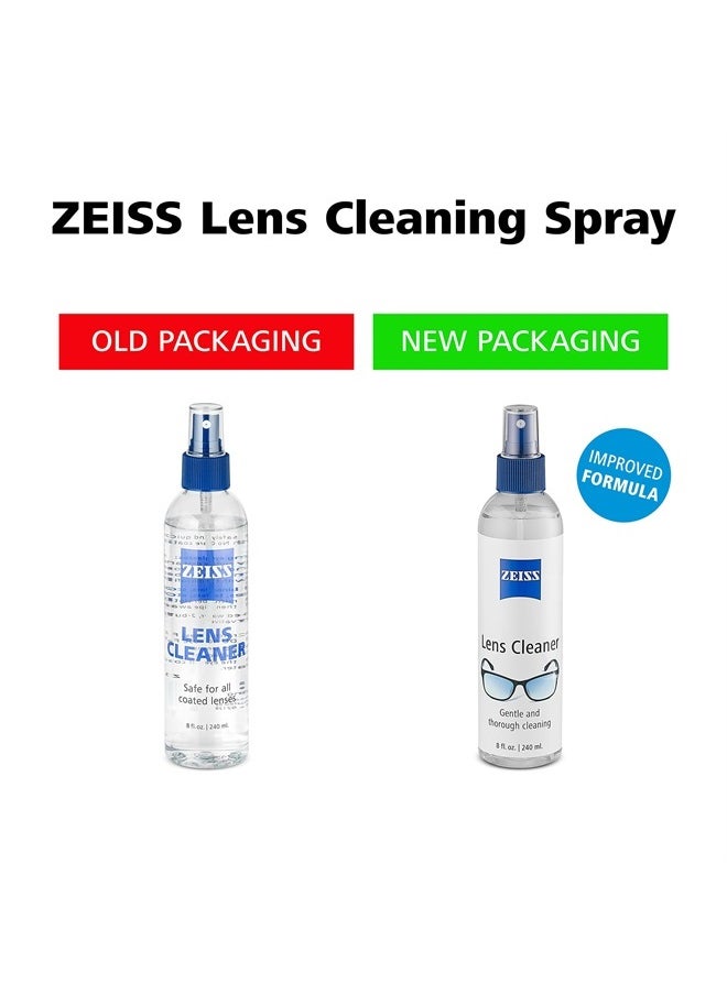 Zeiss - Lens Care Pack - 2-8 Ounce Bottles of Lens Spray, 2 Microfiber Cleaning Cloths - Image 1