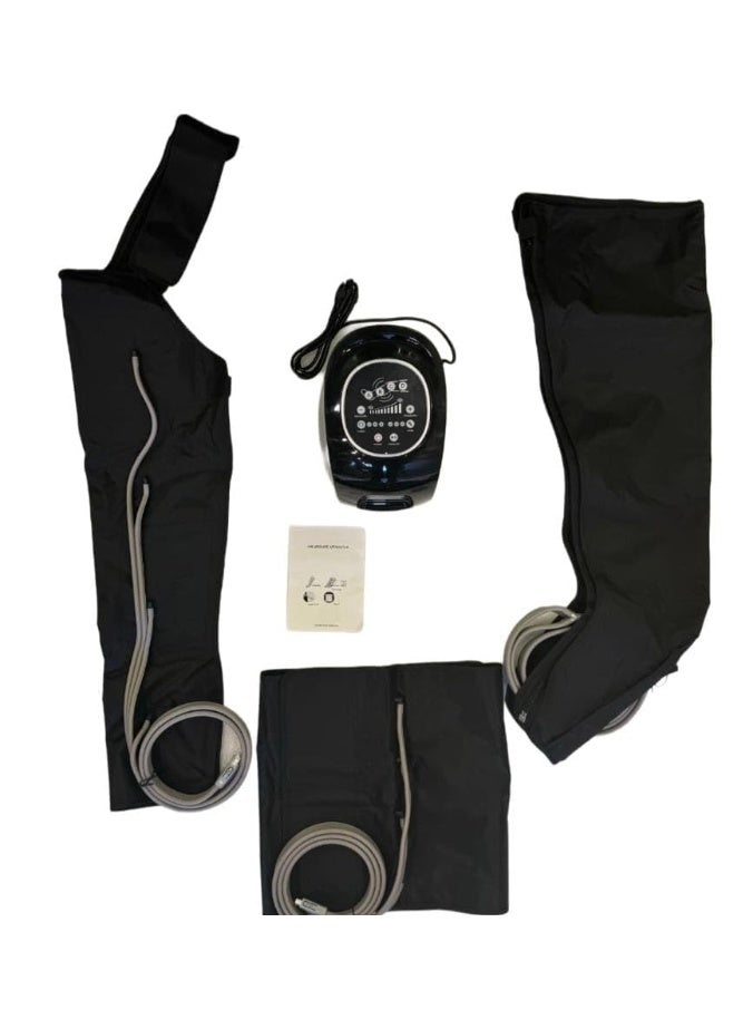 PHYSIOTREX Air Compression Leg Massager with Handheld Controller, Black - Image 3