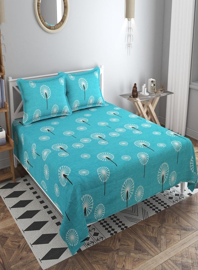 VAS COLLECTIONS 220 TC 100% Cotton Kingston Collection Super King Size Bedsheets with 2 King Size Pillow Covers| Luxury Soft Sheets (3pcs Set) |108x108 inches,Multicolour - Image 1