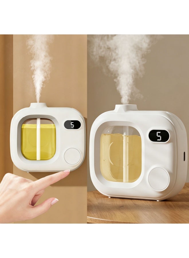 Smart Digital Display Aroma Diffuser, Wall Mountable Scent Machine with 5 Adjustable Spray Modes, USB Type-C Rechargeable - Image 1