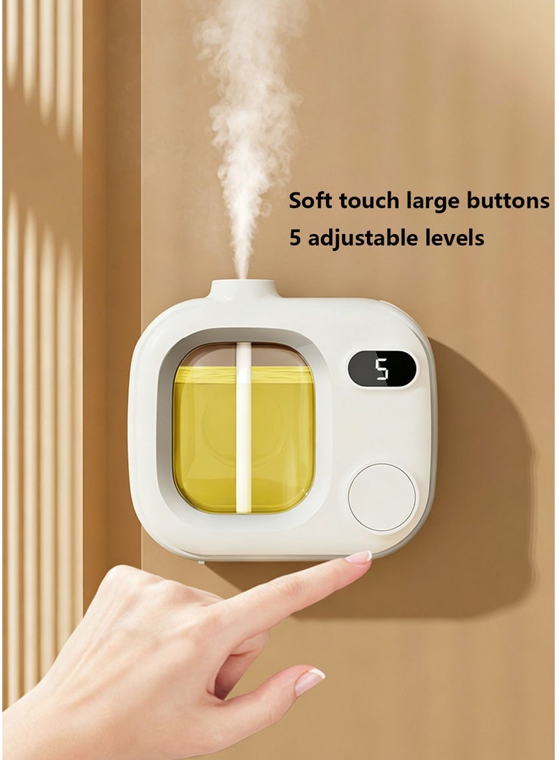 Smart Digital Display Aroma Diffuser, Wall Mountable Scent Machine with 5 Adjustable Spray Modes, USB Type-C Rechargeable - Image 3