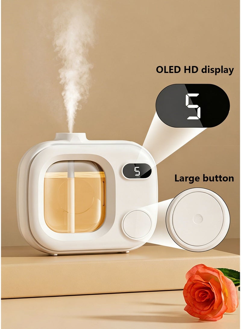 Smart Digital Display Aroma Diffuser, Wall Mountable Scent Machine with 5 Adjustable Spray Modes, USB Type-C Rechargeable - Image 4