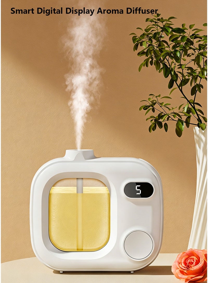 Smart Digital Display Aroma Diffuser, Wall Mountable Scent Machine with 5 Adjustable Spray Modes, USB Type-C Rechargeable - Image 5