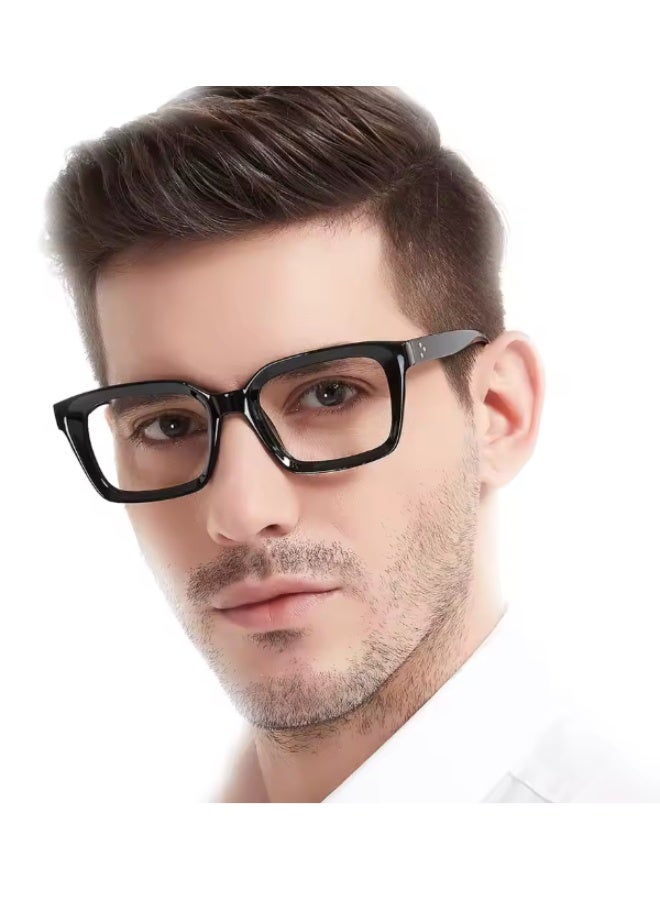 بوما للبصريات +2.50 نظارات القراءة للرجال والنساء، نظارات قراءه طبيه مكبرة لتصحيح ضعف النظر  مع تقدم العمر ،لون الإطار جريء عدسات مضادة للتعب والضوء الأزرق، تصميم خفيف الوزن ،حمايه شاشة كمبيوتر  وحجب الضوء الأزرق ورؤية واضحة للقراءة - Image 5