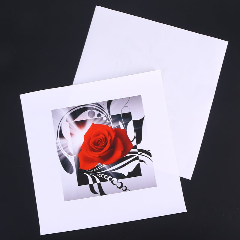 6 pcs Rose Flower Canvas Frameless Oil Paintings Wall Art Picture for Home Living Room Bedroom Decor 20x20cm - Image 4