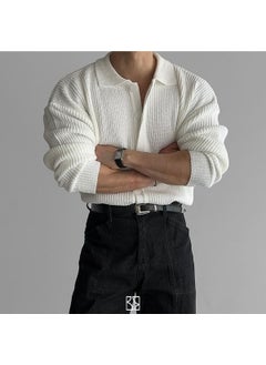 Cool Tarz Cool Style White Button Detailed Regular Fit Cardigan  - Image 2