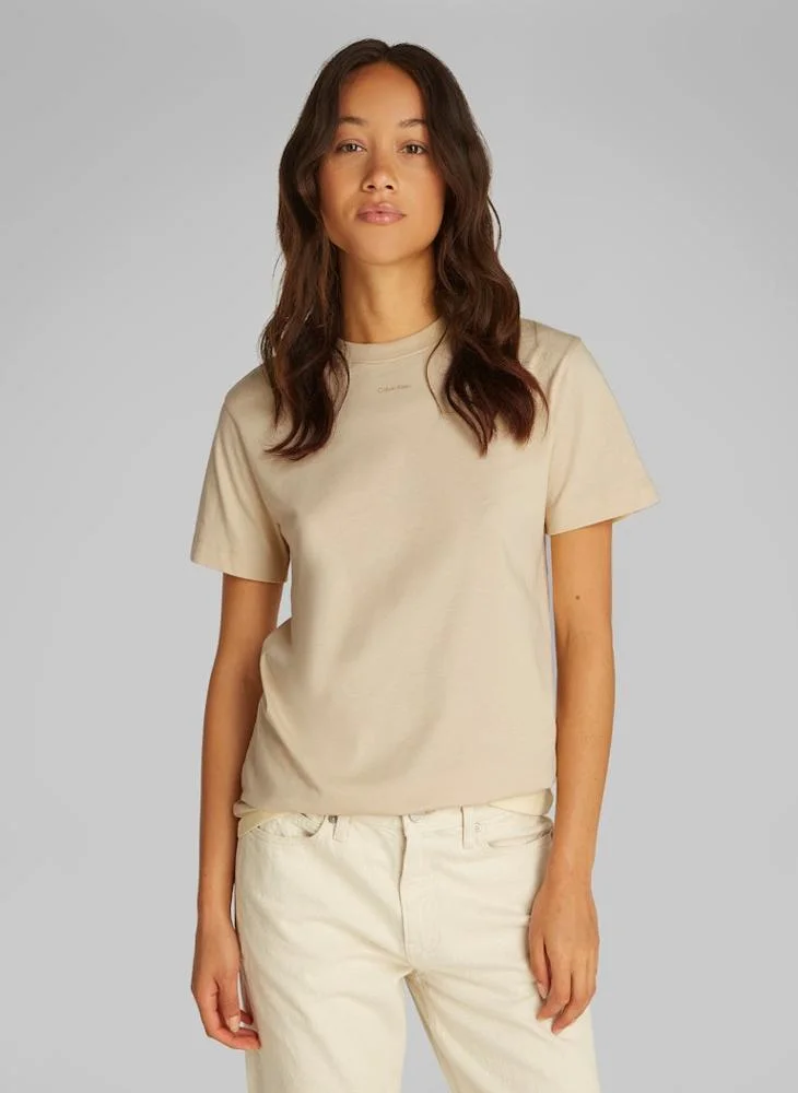 كالفن كلاين Logo Crew Neck T-Shirt