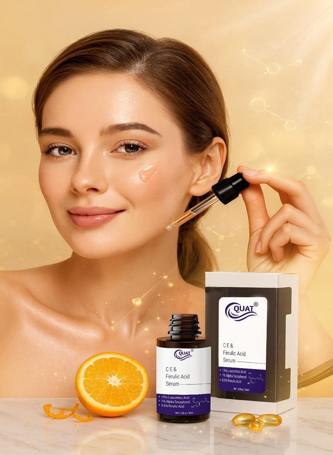 QUAT Vitamin C, E & Ferulic Acid Face Serum for Brightening, Anti-Aging & Glow | Powerful Antioxidant Serum for Even Tone & Radiant Skin - 30 ml - Image 2