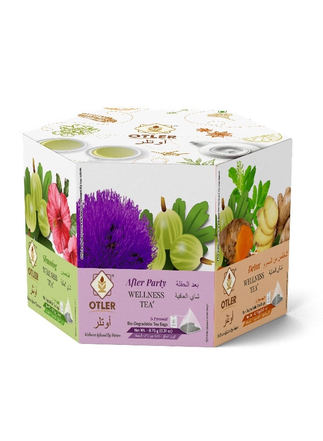 Otler HEXAGON WELLNESS 5 X 6 =30 TEA BAGS - Image 1