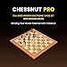 Chessnut لوحة شطرنج إلكترونية بحجم بطولة Chessnut Pro 55 سم مع التعرف على القطع الخشبية بالكامل وذكاء اصطناعي وأضواء LED مجموعة شطرنج ذكية احترافية - Image 3