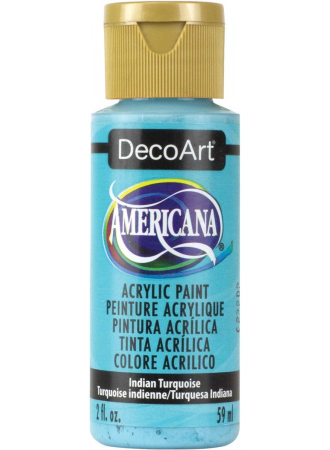 DecoArt Americana Acrylic Paint, 2-Ounce, Indian Turquoise