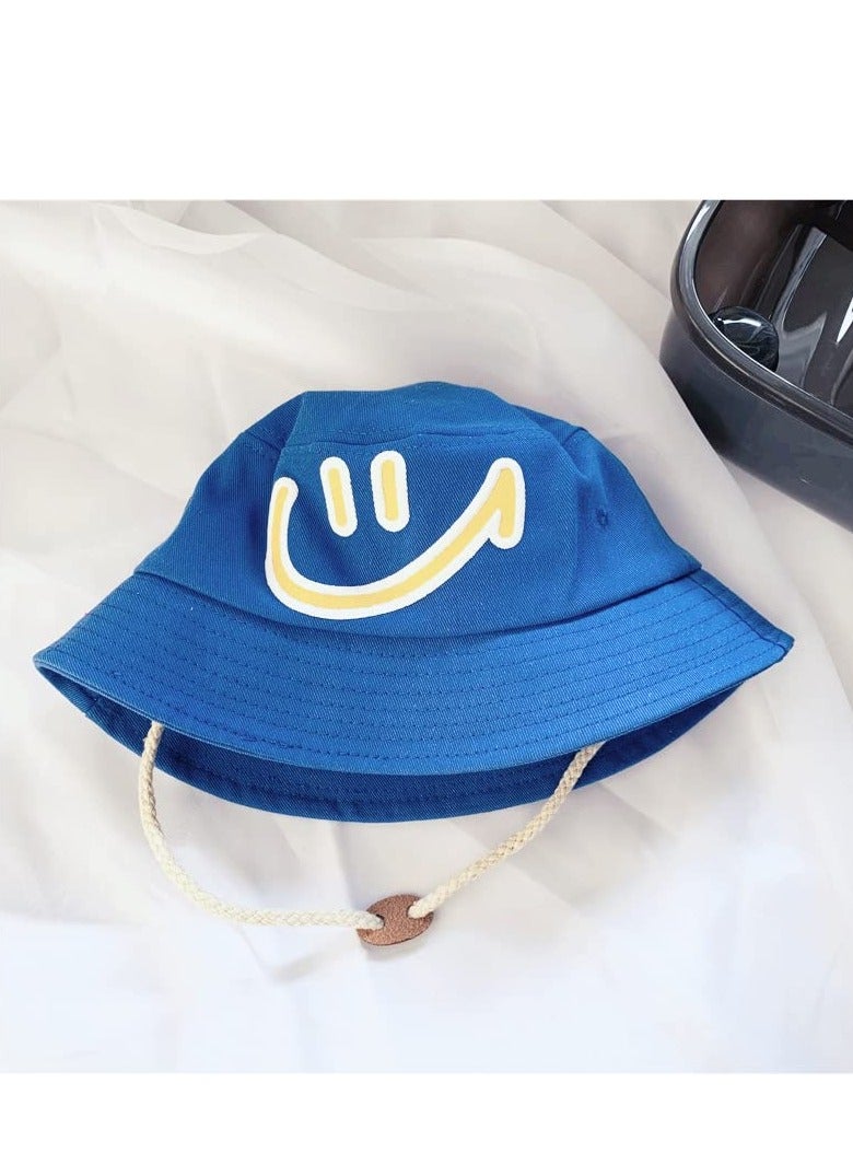 SOLARAE Kids Bucket Hat - Unisex Toddler Sun Hat with Adjustable Chin Strap and Fun Smiling Face Design,Breathable Summer Sunhat for Outdoor Play and Summer Adventures - Image 2