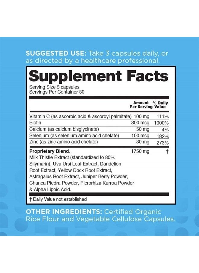 Liver Fend Liver Detox and Cleanse Milk Thistle Supplement, 90 Count