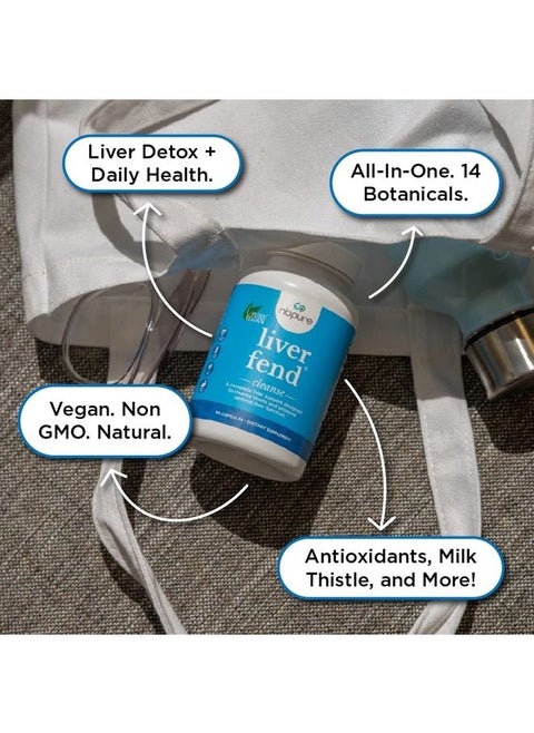 Liver Fend Liver Detox and Cleanse Milk Thistle Supplement, 90 Count