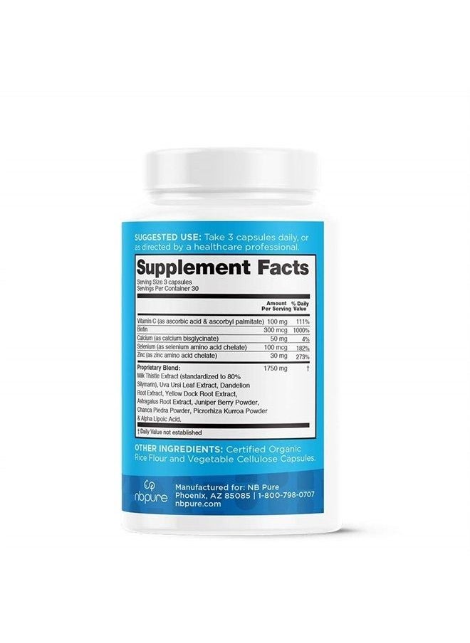 Liver Fend Liver Detox and Cleanse Milk Thistle Supplement, 90 Count