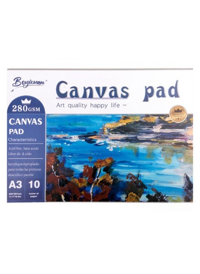 Boyixuan Canvas Pad A4 number of pages 280gsm - Image 2