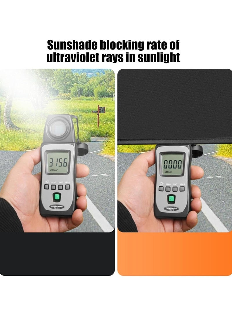 RATSAW Car Sunshade 2 Pack Universal Windshield Sunshade Heat Reflective Car Window Shade Anti-Glare Car Visor Protector Compact and Foldable Design Reliable UV and Heat Shield for Vehicle Protection  - Image 5