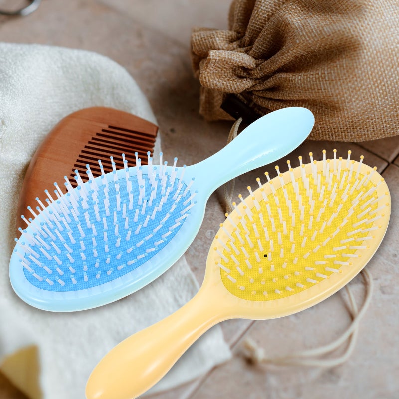 2Pcs Hair Combs Hairdressing Female Detangling Combs - Image 1