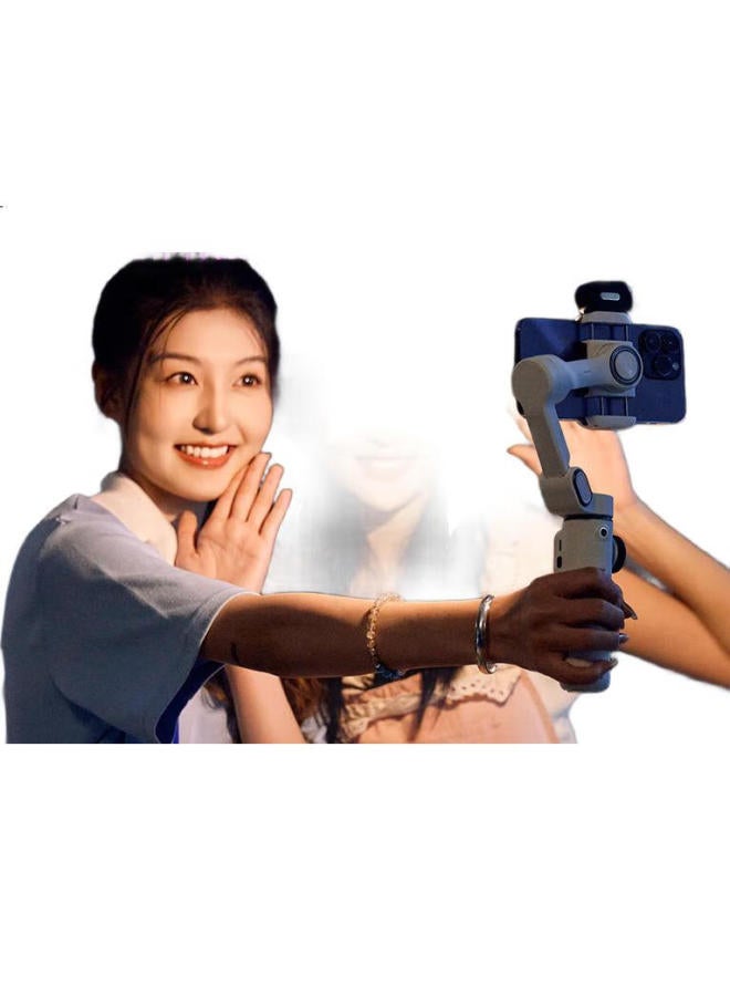 Aochuan X2 Smartphone Stabilizer, Three-Axis Handheld Gimbal, Anti-Shake, Face Tracking Filming, Dance, Travel, Vlog, Selfie Stick, Multifunctional Video Recording Stand, White Set