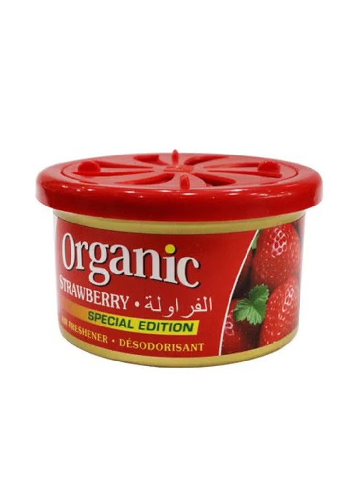 أورجانيك معطر جو أورجانيك للسيارة برائحة الفراولة