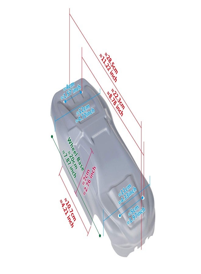 SummitLink Custom Body Graffiti Pink Pig Style Compatible for e-Revo Mini 1/16 Scale RC Car or Truck (Truck not Included) ERMN-PIG-01 - Image 3