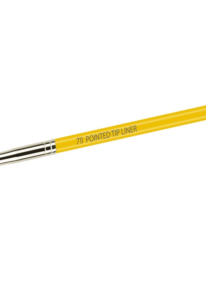 Bdellium Tools Professional Makeup Brush - Studio Series 711 Pointed Tip Liner - With Soft Synthetic Fibers, For Lining the Eyes (Yellow, 1pc) - Image 4