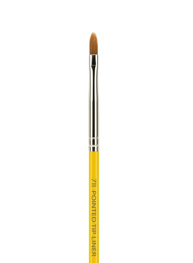 Bdellium Tools Professional Makeup Brush - Studio Series 711 Pointed Tip Liner - With Soft Synthetic Fibers, For Lining the Eyes (Yellow, 1pc) - Image 2
