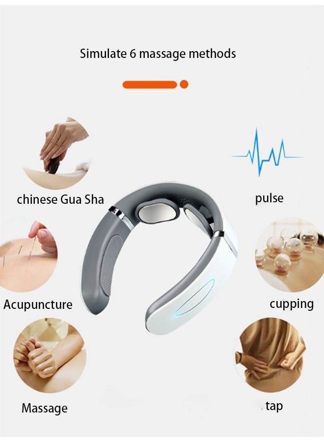 Generic Electric Pulse Neck for Pain Relief, Intelligent Neck with Heat, Remote Controller, Voice Prompt, Lightweight for Office, Home, Travel  - Image 4
