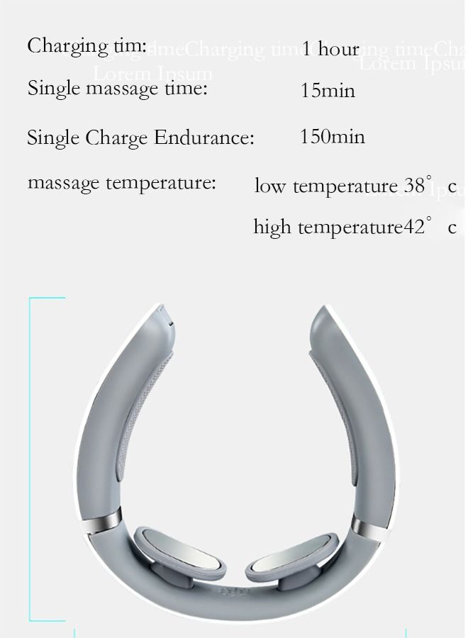 Generic Electric Pulse Neck for Pain Relief, Intelligent Neck with Heat, Remote Controller, Voice Prompt, Lightweight for Office, Home, Travel  - Image 5