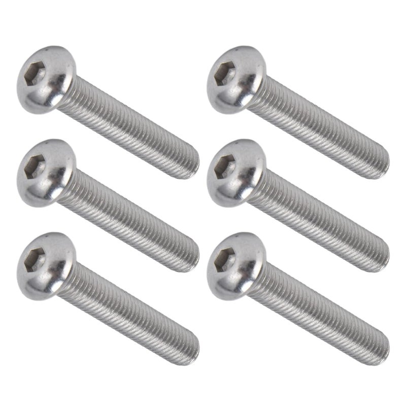 M10x55mm Hex Socket Button Head Screws 30Pcs Stainless Steel Metric Set Kit - Image 3