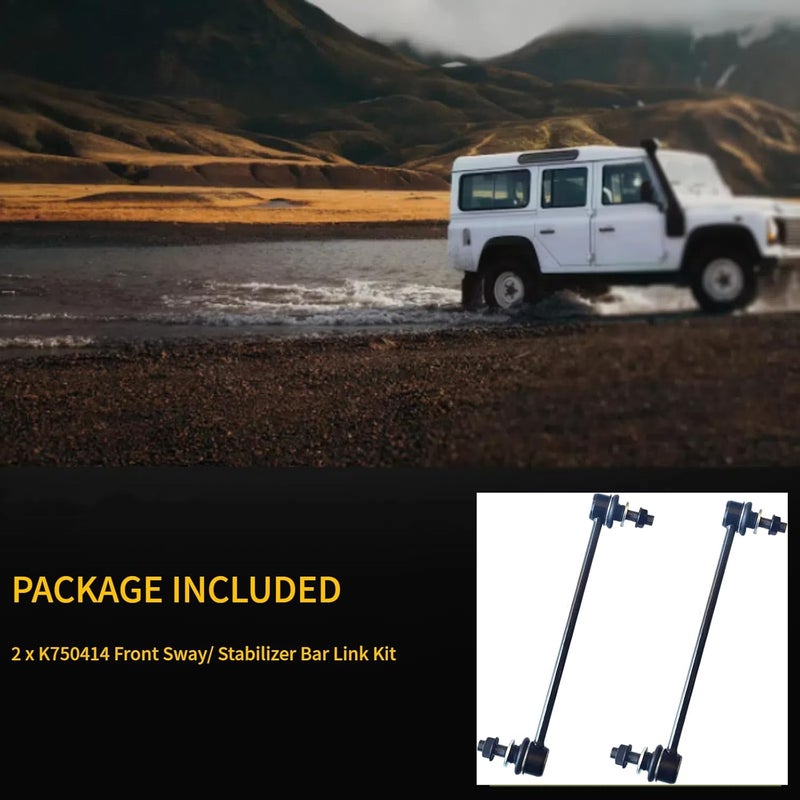 HHCM Front Sway Bar Link Kit 2pc K750414, Front Stabilizer Bar End Links for Cadillac SRX 2010 2011 2012 2013 2014 2015 2016, Suspension Stabilizer Bar Link - Image 3