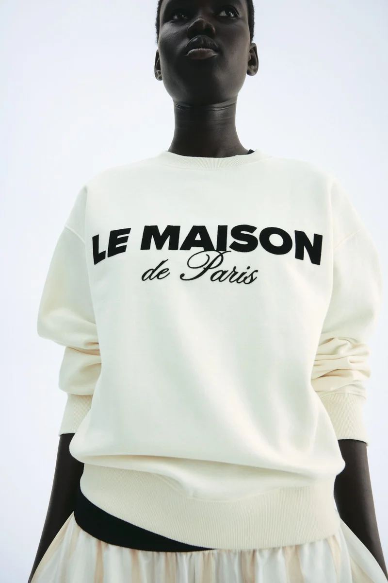 H&M Text-motif sweatshirt