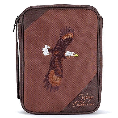 Dicksons Brown Eagles Reinforced Polyester Bible Cover Case with Handle, X-Large - Image 5