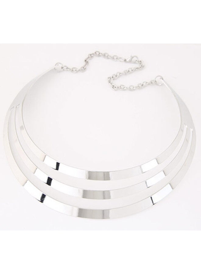 NIBEMINENT Exaggerated Punk Street Style Metal Choker/Necklace 9078 - Fashionable Designer Accessory for Modern Trendsetters