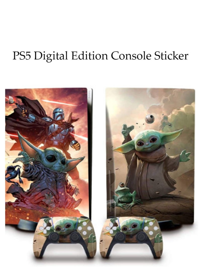 اي اي ان ايه PS5 الرقمية ملصقات المضيف ، سوني PS5 وحدة تحكم المضيف مجموعة الجلد ، PS5 الرقمية ملصقات المضيف حزمة الجلد ، PS5 حرب النجوم ملصقات فيلم واقية ، الفينيل ملصقات الغطاء  - Image 1