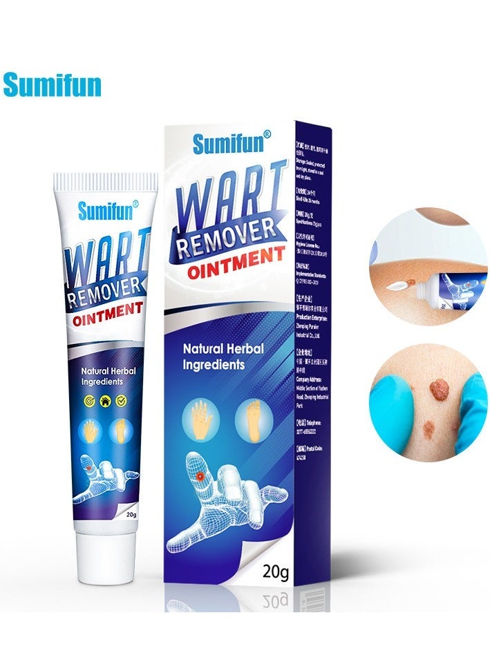 Sumifun Wart Removal Cream,  Wart Remover for Plantar Warts, Common Warts, Corns, Wart Cream 20g - Image 1
